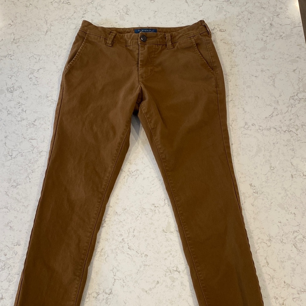 Aeropostale Men's Brown Skinny Chinos